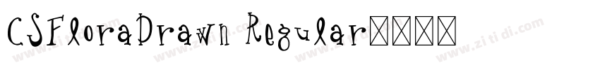 CSFloraDrawn Regular字体转换